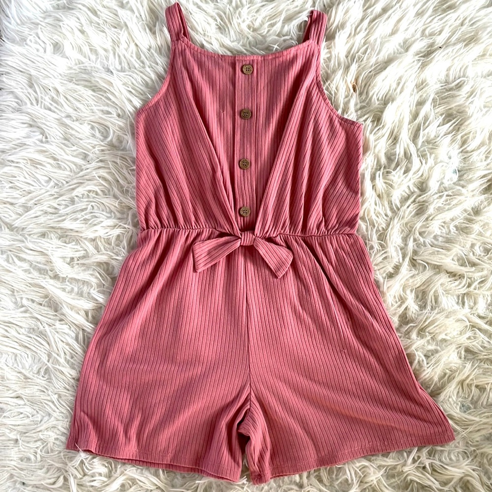 PINK JUMPSUIT KIDS 12 STRIPED